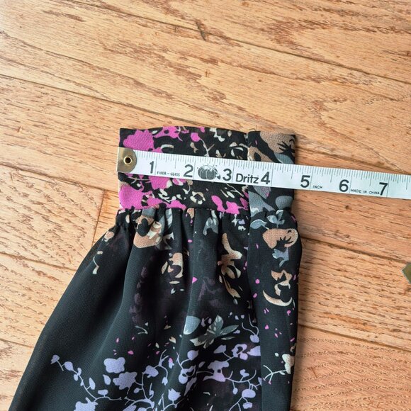 Lightweight Chiffon Open Front Cardigan Front Tie Blouse O/S - Picture 12 of 12